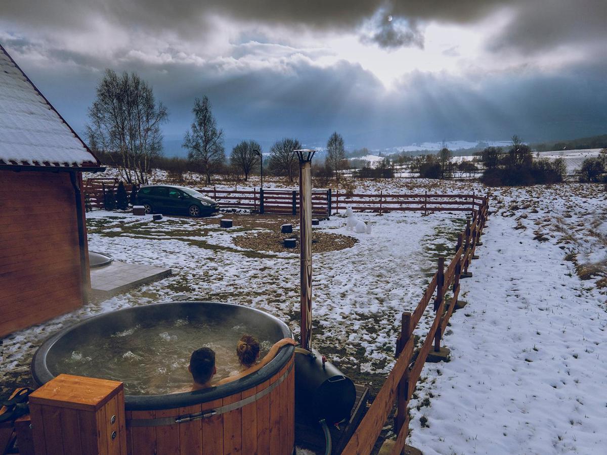Drewniane Domki Z Prywatnym Jacuzzi I Widokiem Na Gory - Klimatyczny Kompleks W Gorach Izerskich #Widogruszka Grudza Dış mekan fotoğraf