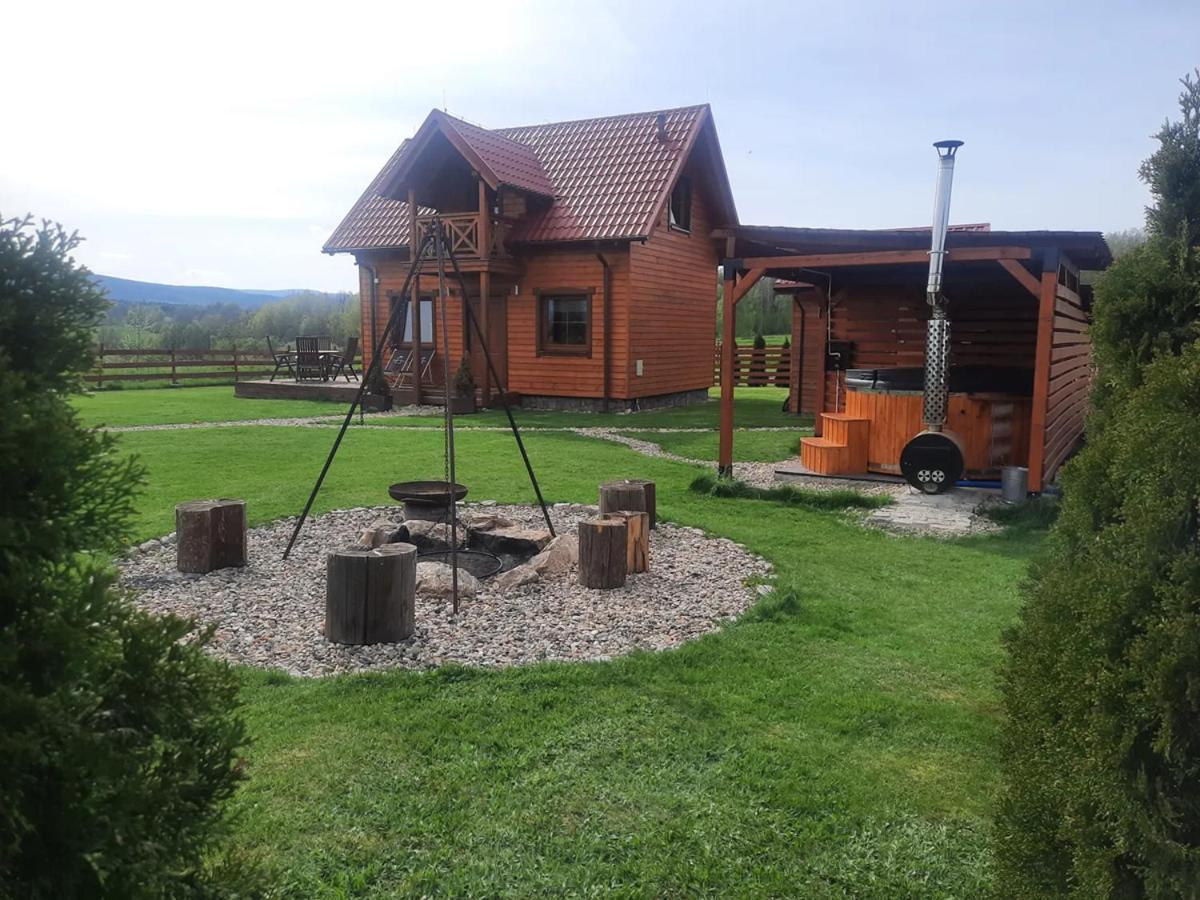 Drewniane Domki Z Prywatnym Jacuzzi I Widokiem Na Gory - Klimatyczny Kompleks W Gorach Izerskich #Widogruszka Grudza Dış mekan fotoğraf